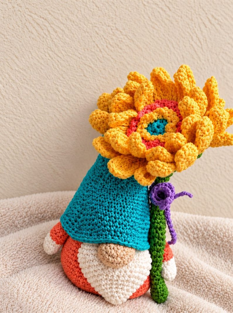 Golden Bloom Gnome